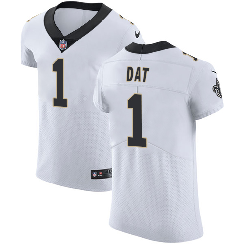 Nike Saints #1 Who Dat White Men's Stitched NFL Vapor Untouchable Elite Jersey - Click Image to Close